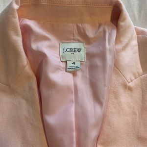 J crew pink linen blazer